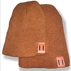 Kids matching beanies